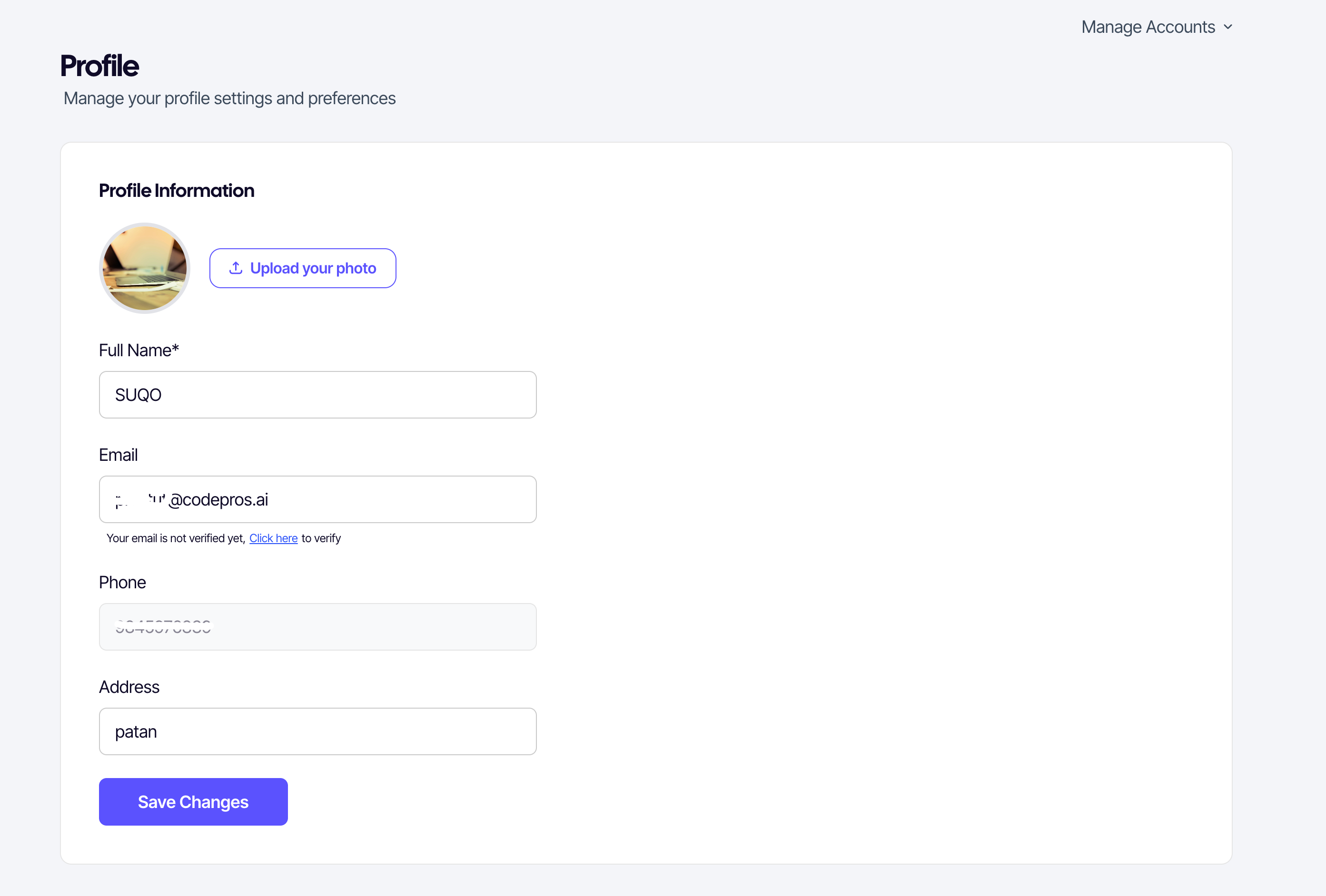 Buyer profile